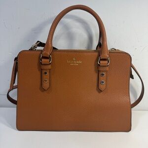 Kate Spade New York Kl115 Mulberry Street Lise Satchel Handbag Warm Ginger Brown
